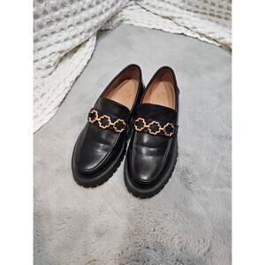 Sam & Libby Women's Shoes Loafers Lug Sole Black Size 7.5